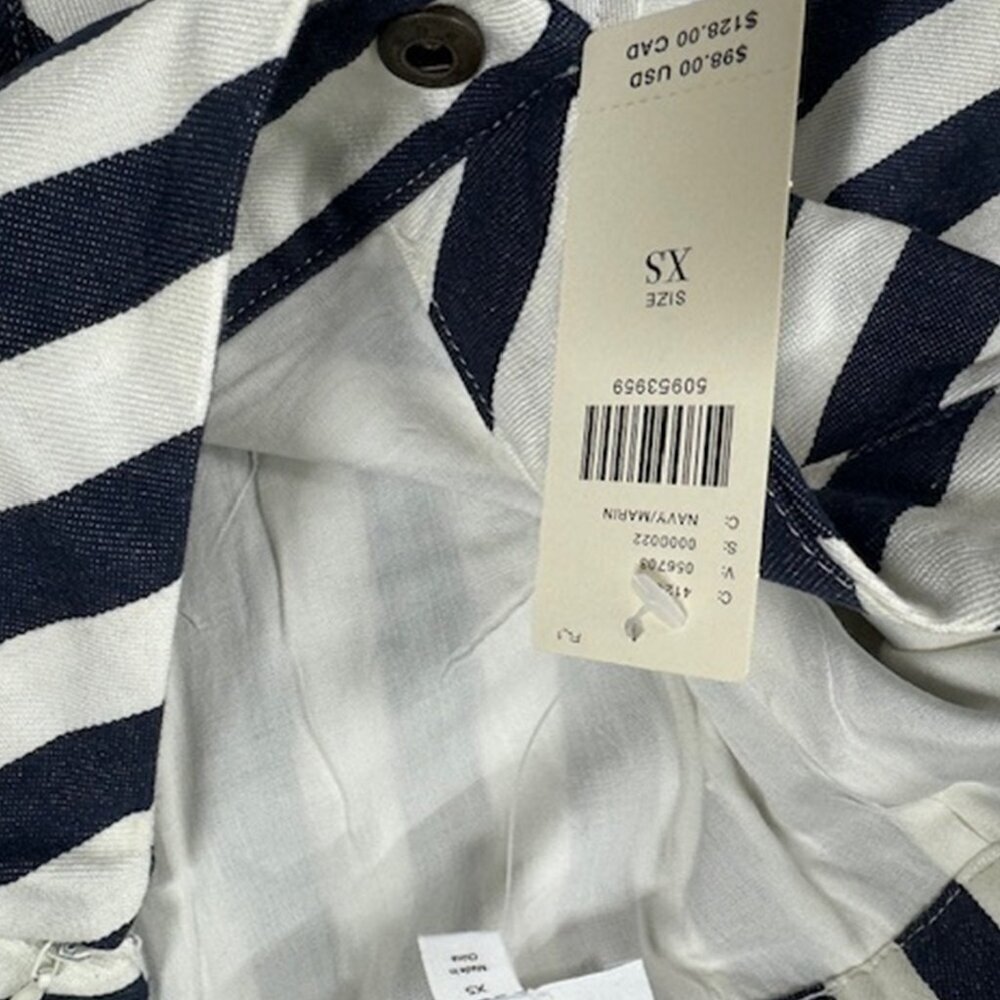 NWT Anthropologie Navy Stripe Skirt by ISLA MAUDE - Picture 5 of 7